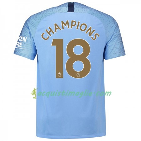 Divisa di Calcio Manchester City Champions 18 Prima 2018/2019